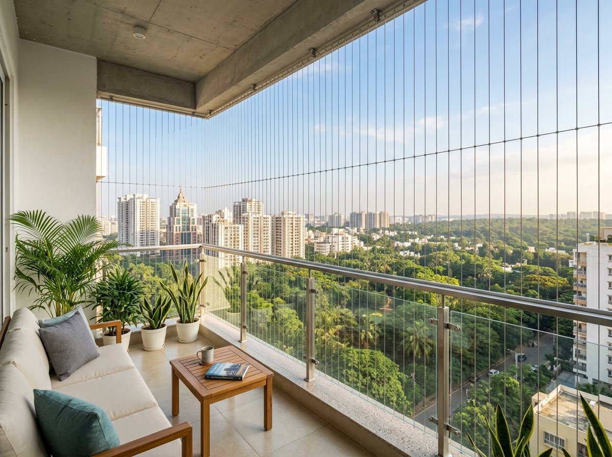 Invisible Grills for Balcony and Windows